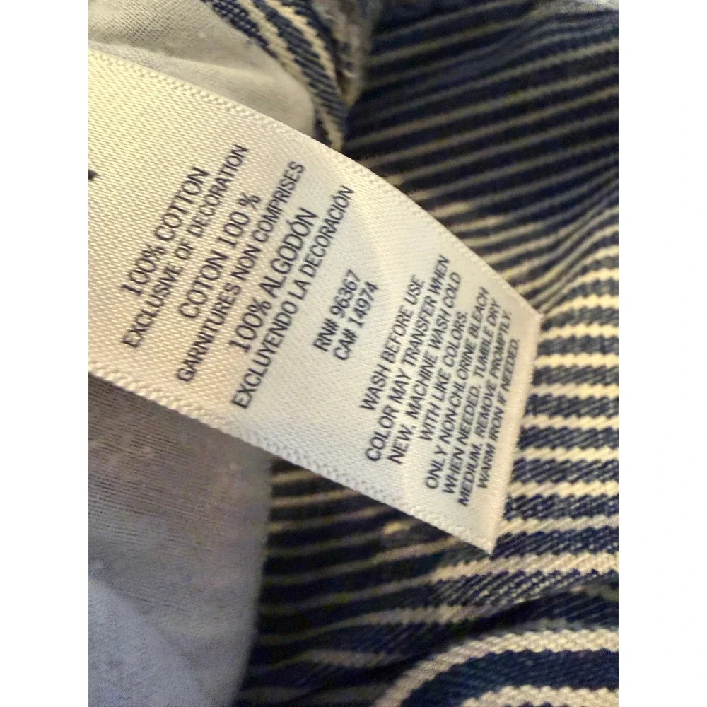 OshKosh B'gosh‎ Overalls Kids 3T Hickory Stripe Denim Carpenter Bibs Vintage